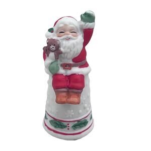 Vintage 1987 Enesco Santa Claus Porcelain Christmas Thimble